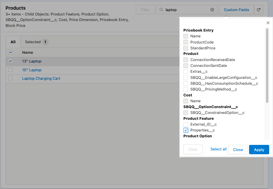 Deploy CPQ custom fields with Blue Canvas CPQ deployer