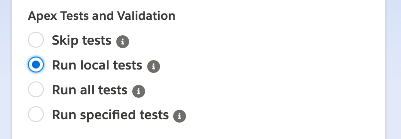 Apex Run Local Tests