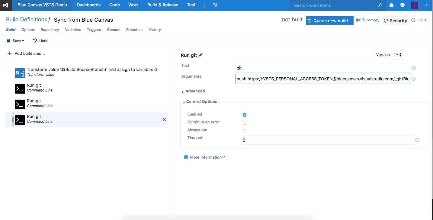 VSTS git push