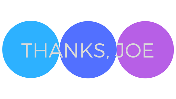 Thanks Joe Ferraro